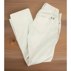 Under Armour Pants Mens 30x32 Tan Beige Golf Performance Lightweight Stretch